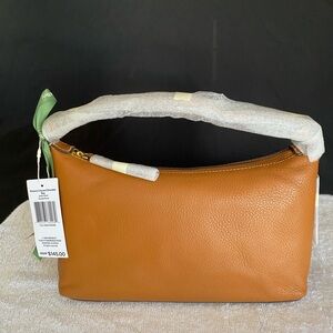 Vera Bradley Roxbury Crescent Shoulder Bag Roasted Pecan